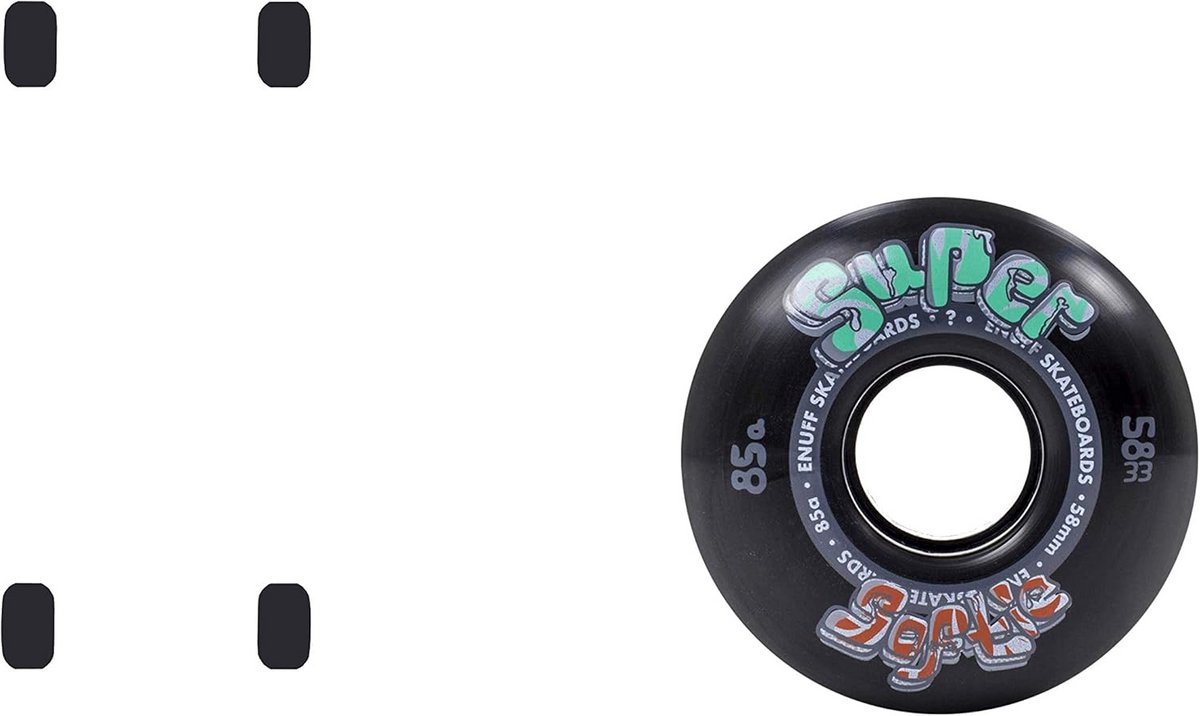 Skateboardwielen Super Softie voor soepele rit op elk terrein