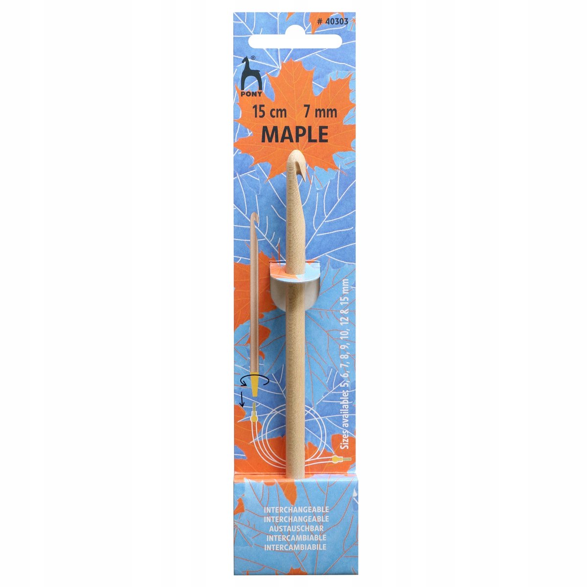Pony Maple Haaknaald 7,0 mm - Verbinding met koord