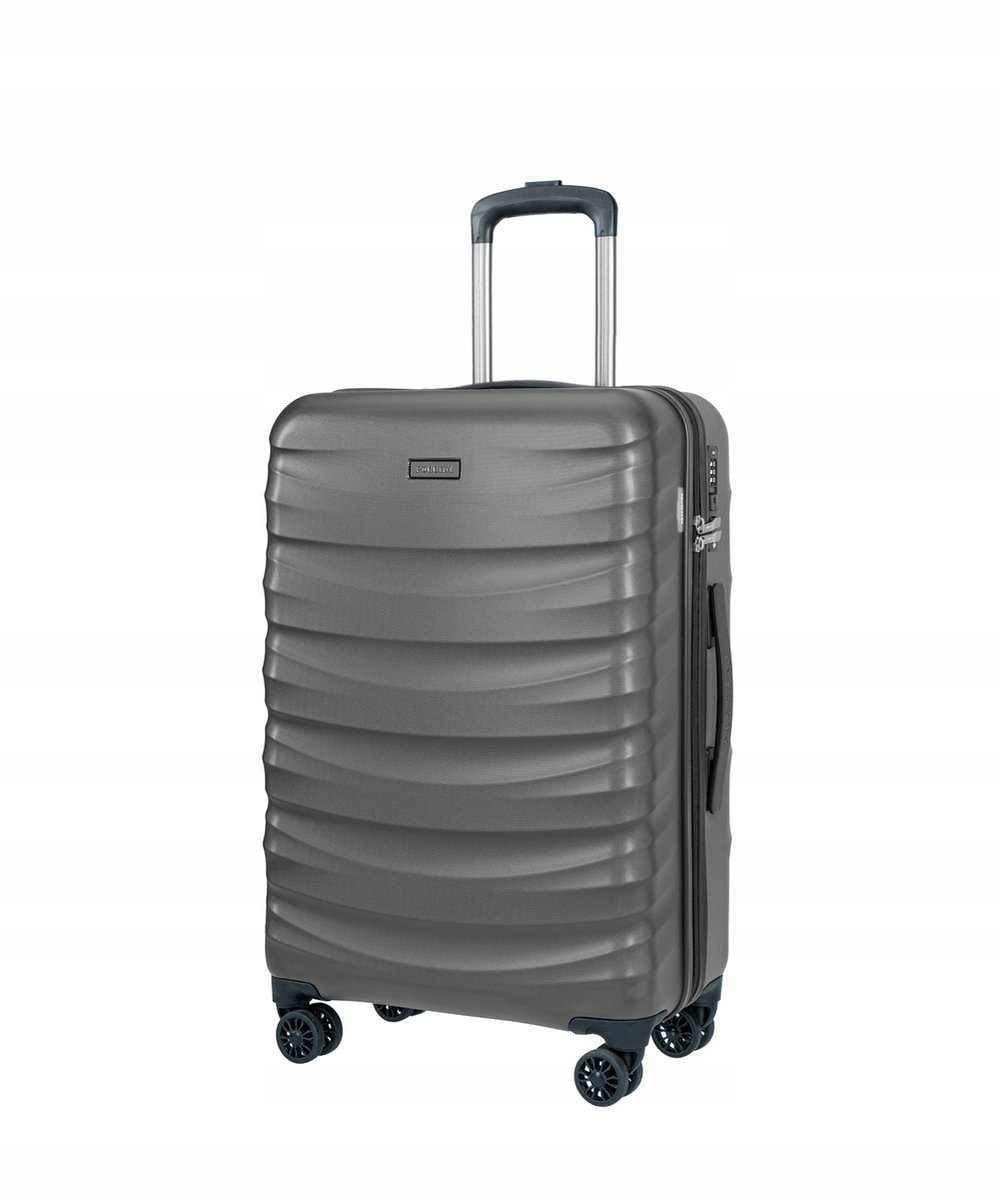 Puccini Valencia Middelgrote Koffer 65cm Polycarbonaat Antraciet