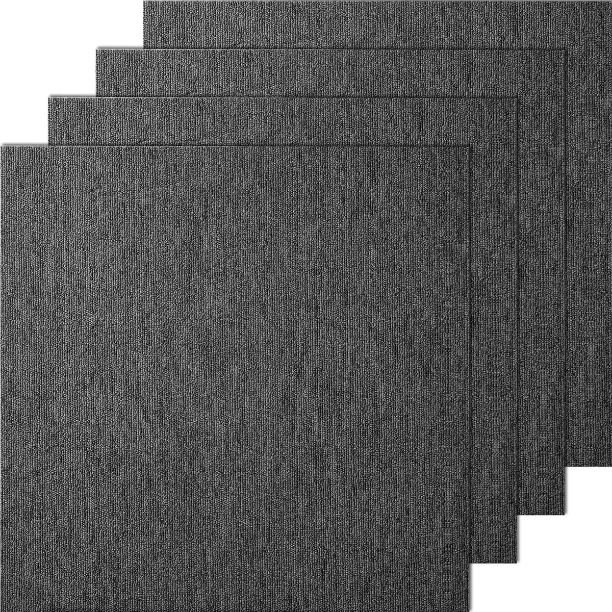 VEVOR Tapijttegels 500x500x5mm Tapijt Met Aangehechte Vulling Zacht Gevoerde Tapijttegels