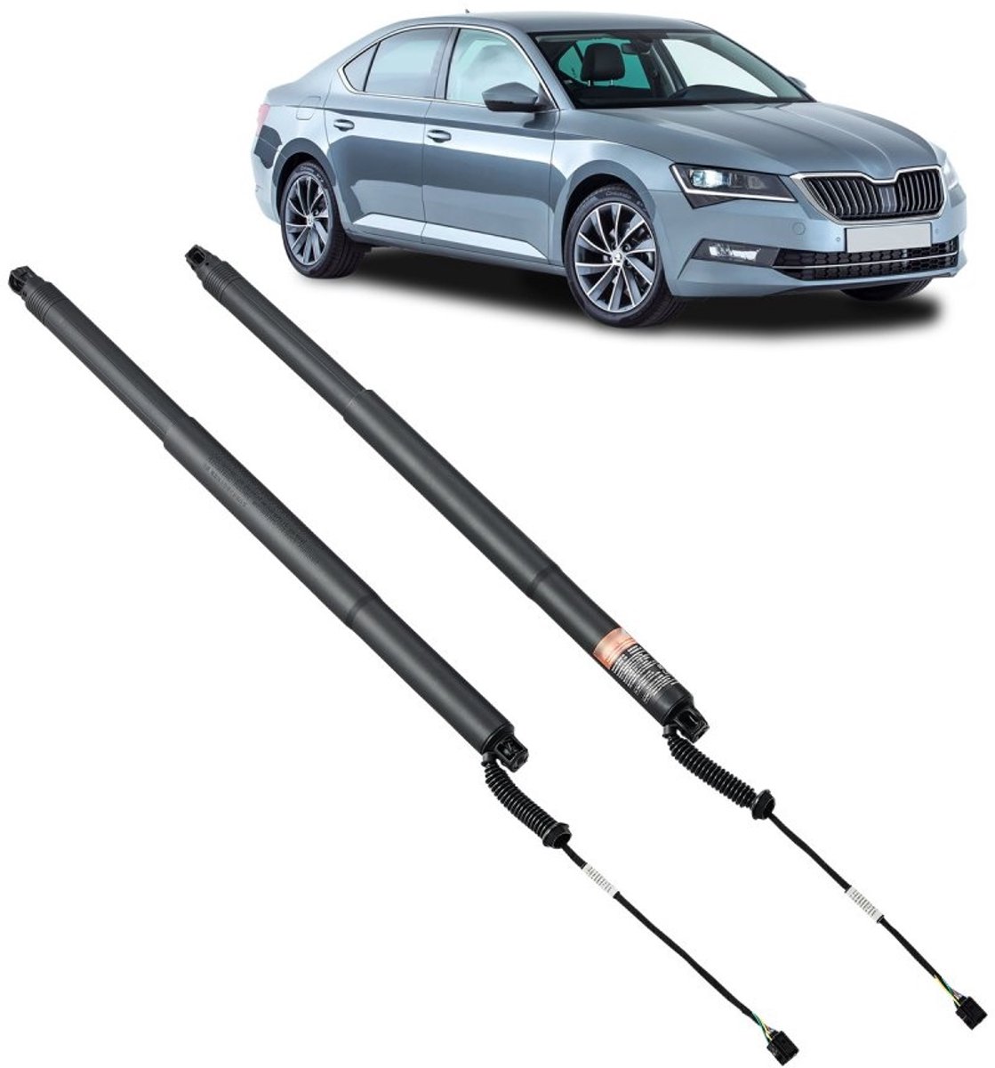 Achterklep Gasveer/Schokdemper Set - Elektrische Liftsteunen - Links en Rechts - Vervangt OE 3V9827851B/3V9827852B - Set van 2 - Geschikt voor 3V5 Stationwagen 2015-2020