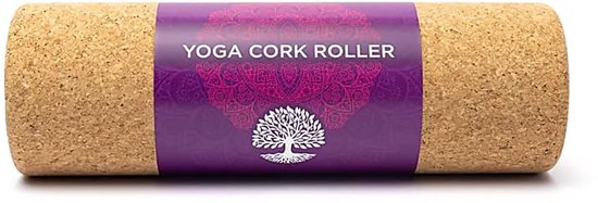 Yoga prop cilinder kurk Levensboom - 30 cm x 10 cm — afbeelding 4