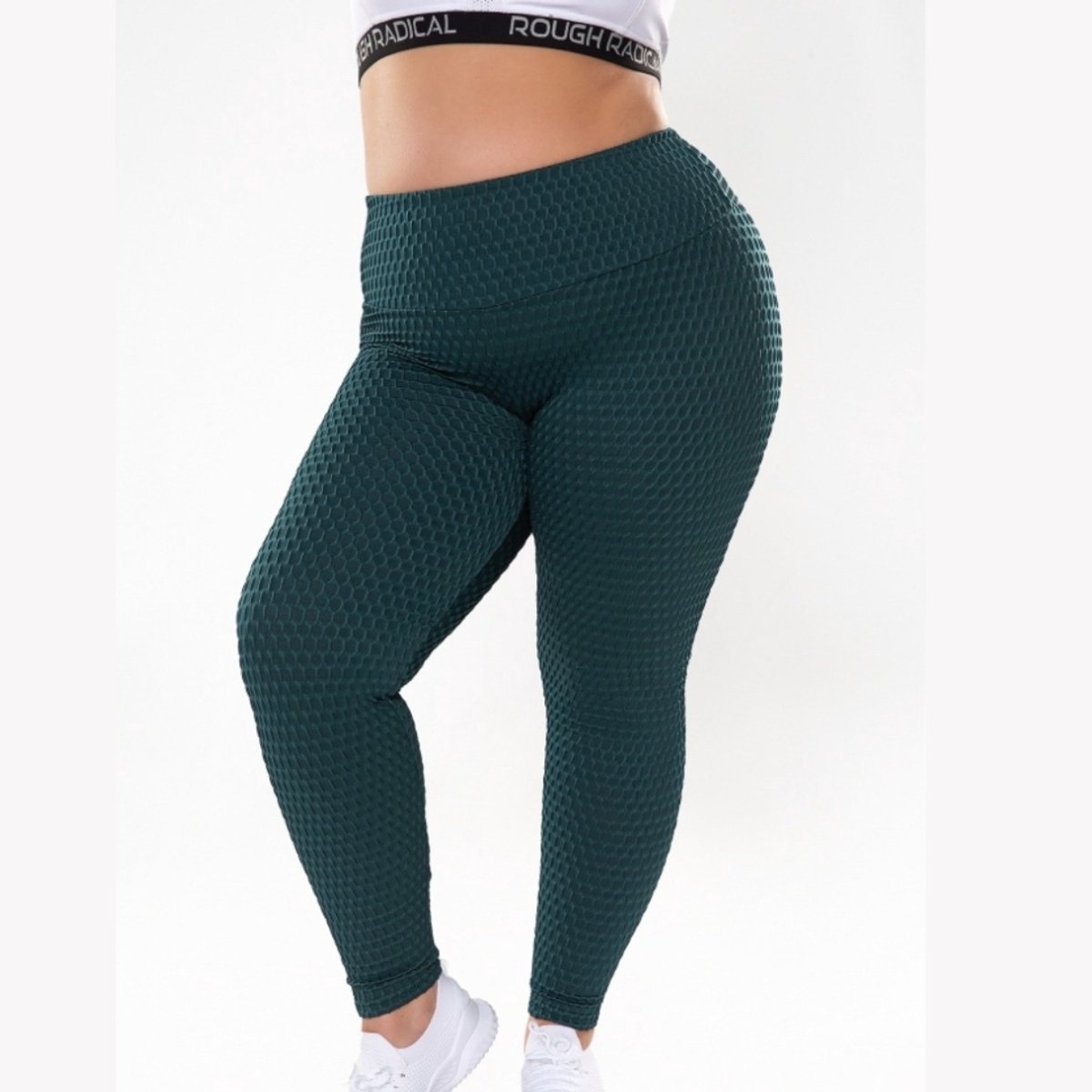 IMPULSE PLUS SIZE Anti-Cellulitis Legging voor Dames maat XXXL groen fitness crossfit gym training