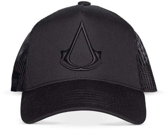 Casquette trucker Assassin's Creed pour homme, noire