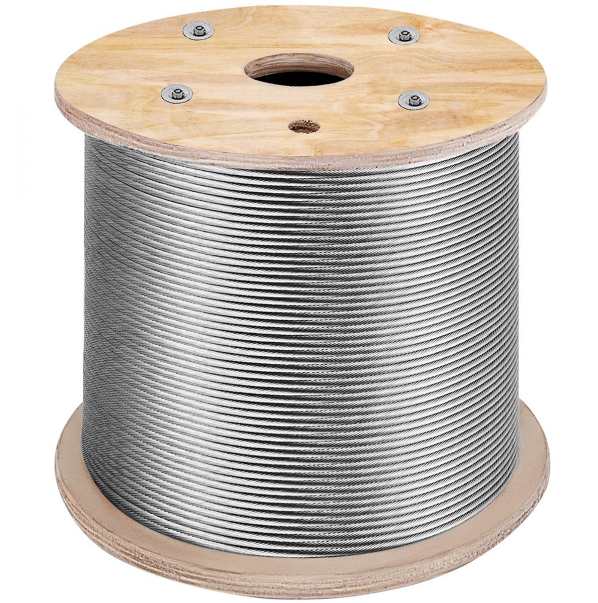 Staalkabel RVS 316 - Staaldraad voor kabelrailing - Diameter 3,2 mm - Lengte 304,8 m - Treksterkte 11,14 kN - Flexibel - Corrosiebestendig