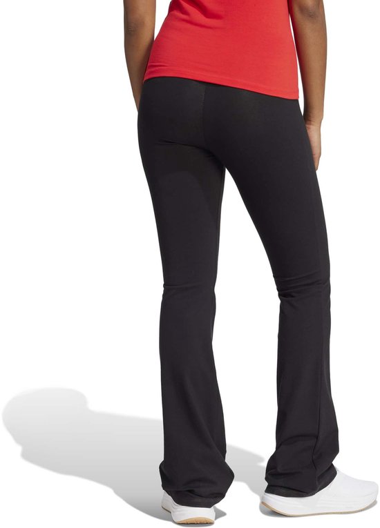 Adidas Sportswear Essentials Small Logo Flared Legging - Dames - Zwart van Adidas — afbeelding 4