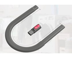 Geschikt voor-Accessoireset voor het reinigen van kieren in de stofzuiger, flexibele slang van 86,4 cm (34 inch), geschikt voor de Dyson V7 V8 V10 V11 V15 GEN5, pluisverwijderaar voor in de droger, voor het reinigen van autodetails en kieren in huis.