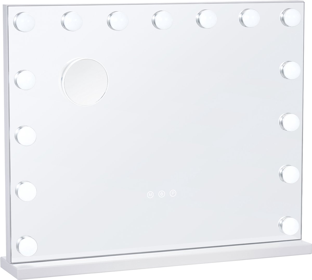 VEVOR Hollywood Make-Upspiegel Make-Upspiegel Usb Muurbeugel 580x458mm Wit