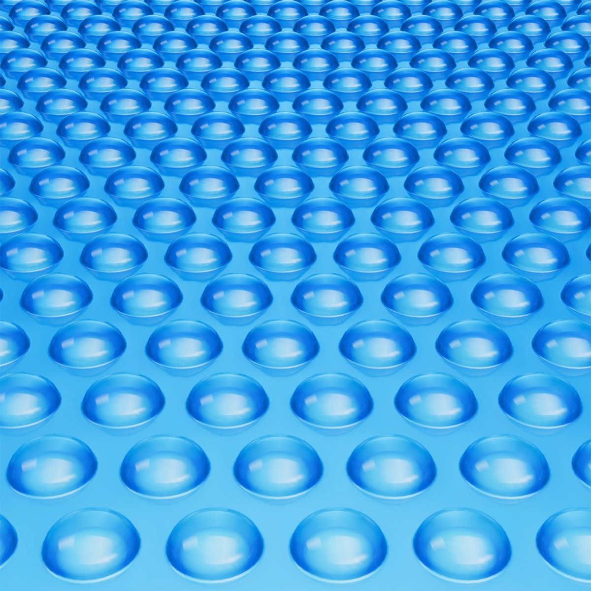 Zwembad Afdekzeil - Solar Zonnezeil Rechthoekig - Afmeting 12,2 x 6,1 m - Dikte 400 micron - Bovengrondse Zwembaden - Warmtebehoud & Minder Verdamping - UV-Bestendig - Blauw