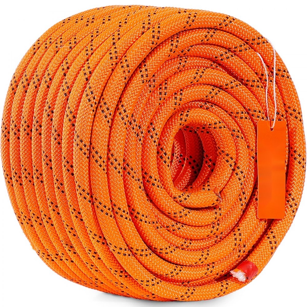 Dubbelgevlochten polyester touw - Klim- en boomverzorgingstouw - Diameter Ø 12,7 mm - Lengte 36,6 m - Vlechtwerk 48 strengen - Breeksterkte 3600 kg - Abseilen & Redding