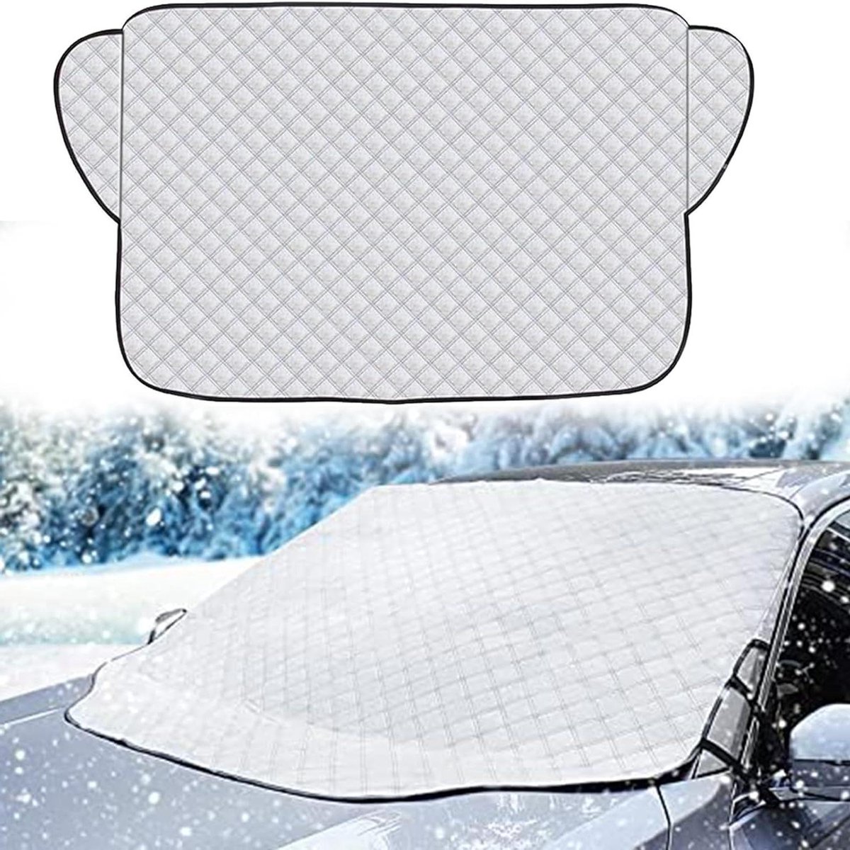 EGoods - Voorruit Cover Auto - Universele Winterbescherming - Anti Vries Deken - Sneeuw- en Vorstbescherming