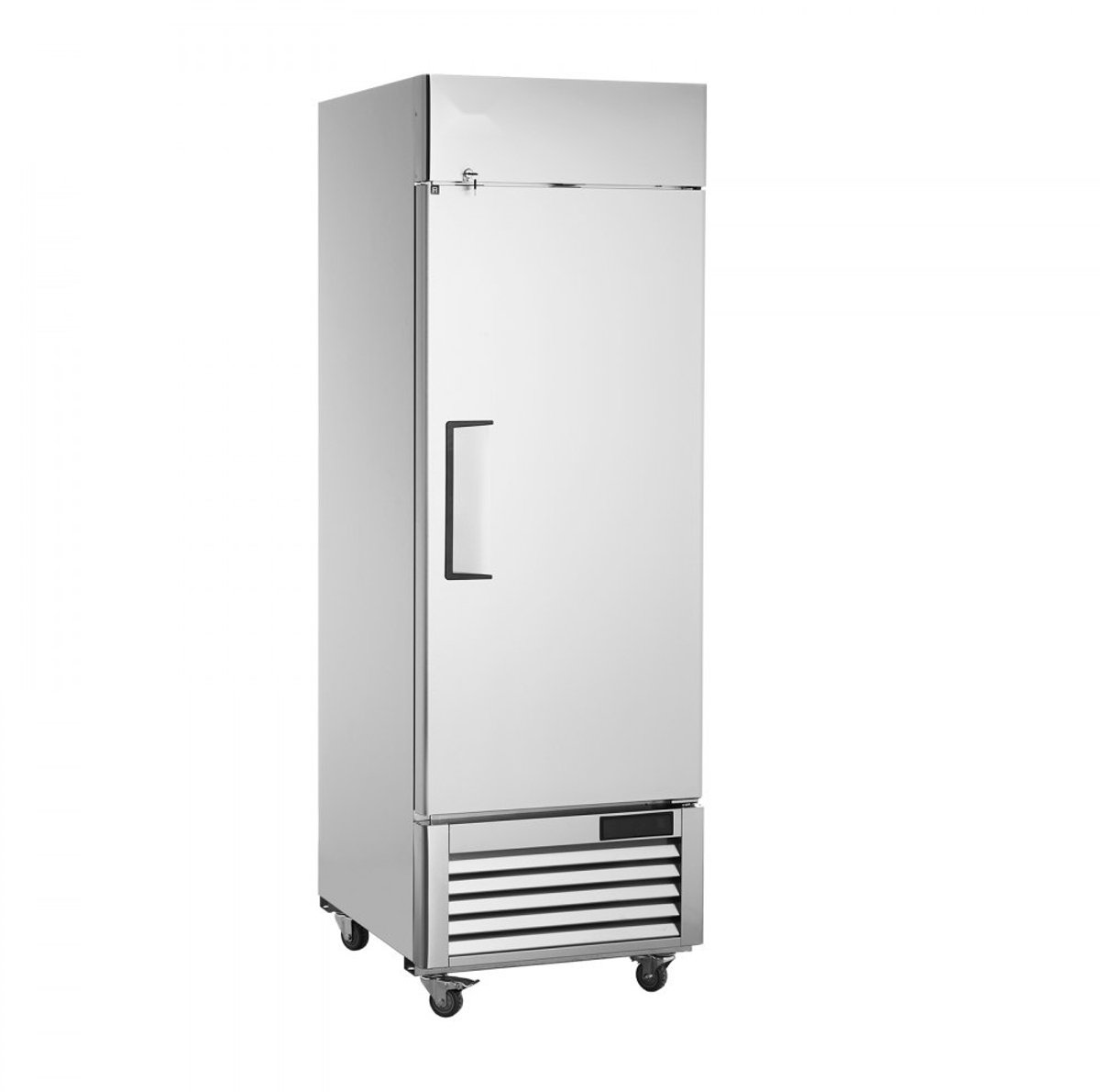 Professionele Koelkast - Eendeurs Horeca - Capaciteit 570 L - RVS - Automatische Ontdooiing - 3 Planken - Temperatuur -2 tot +8 °C - 4 Wielen