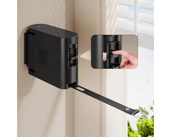 13,9 ft TPU-uitrekbare Kledinglijn voor Binnen & Buiten – Zware-duty windbestendige wandbevestigde drooglijn met afzonderlijke ophanggaten voor snellere droging, ideaal voor Huis, Balkon & Tuin