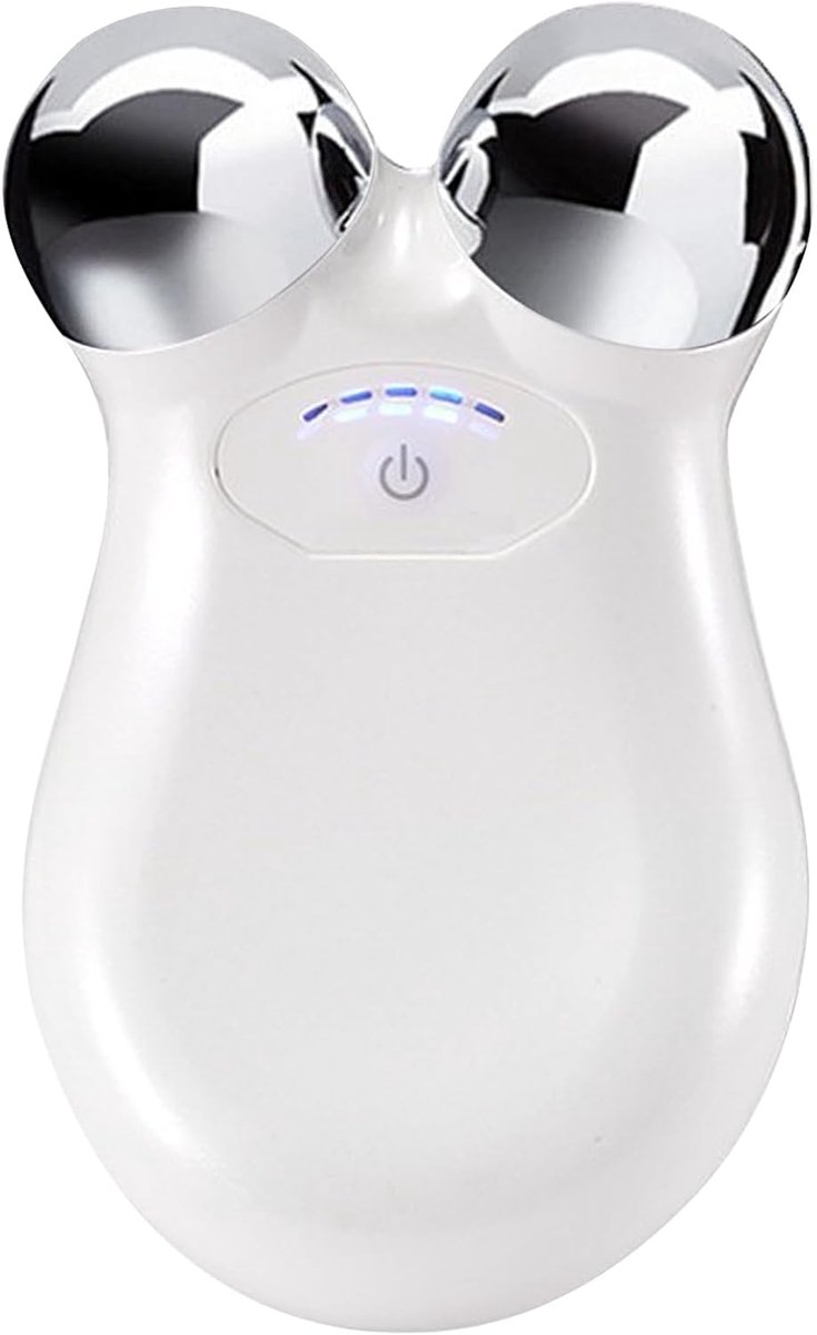 Microcurrent gezichtsmassageapparaat, schoonheidsapparaat, 3D-roller massageapparaat, gezichtsmassageapparaat, gezichtslift, facelift, huidversteviging, verjonging, beauty-handapparaat, microstroom