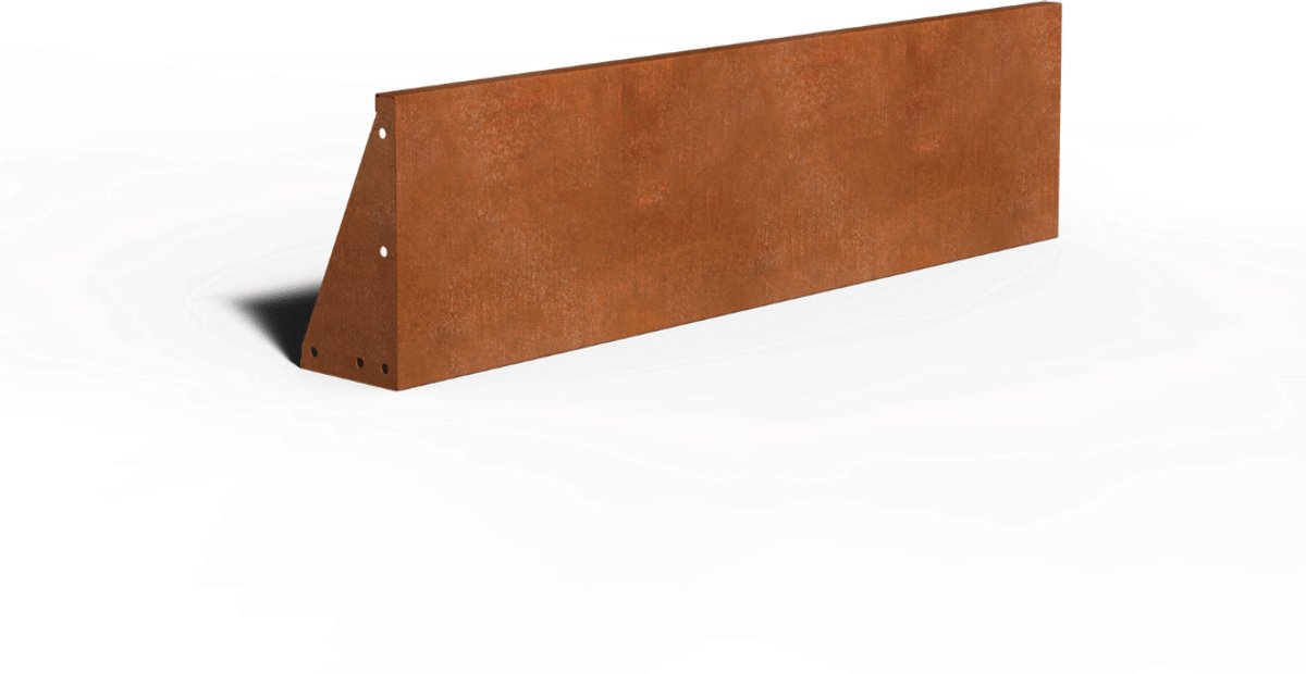 Cortenstaal Keerwand Recht | 150 x 20 x 40