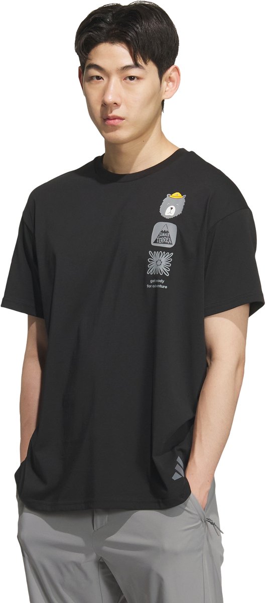 Adidas Terrex Multi Graphic T-Shirt Heren Zwart