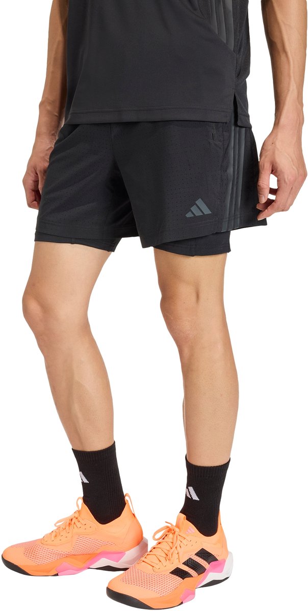 Adidas Performance Tech Essentials Workout 2In1 Short - Heren - Zwart