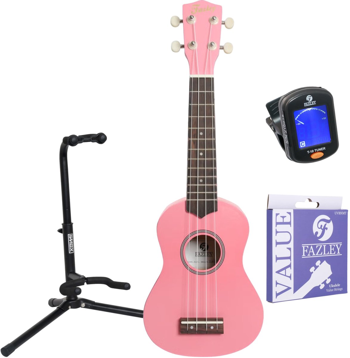 Fazley K21P-W sopraan ukelele starterset