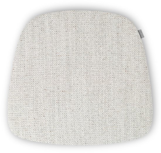 Coussin de chaise Nolon Fem Beige chiné - Pour intérieur - Coussin d'assise pour salle à manger - Forme trapézoïdale - Antidérapant