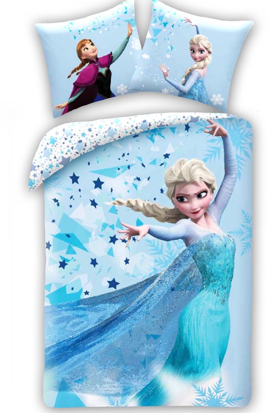 Disney Frozen Dekbedovertrek Elsa - 140 x 200 cm + 50 x 70 cm - Katoen