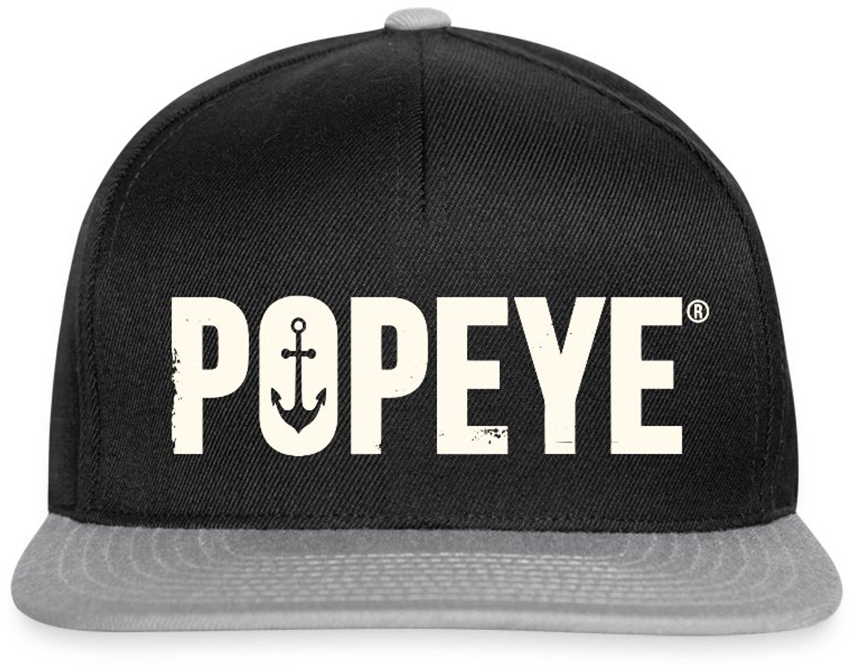 Popeye White Titel Snapback cap