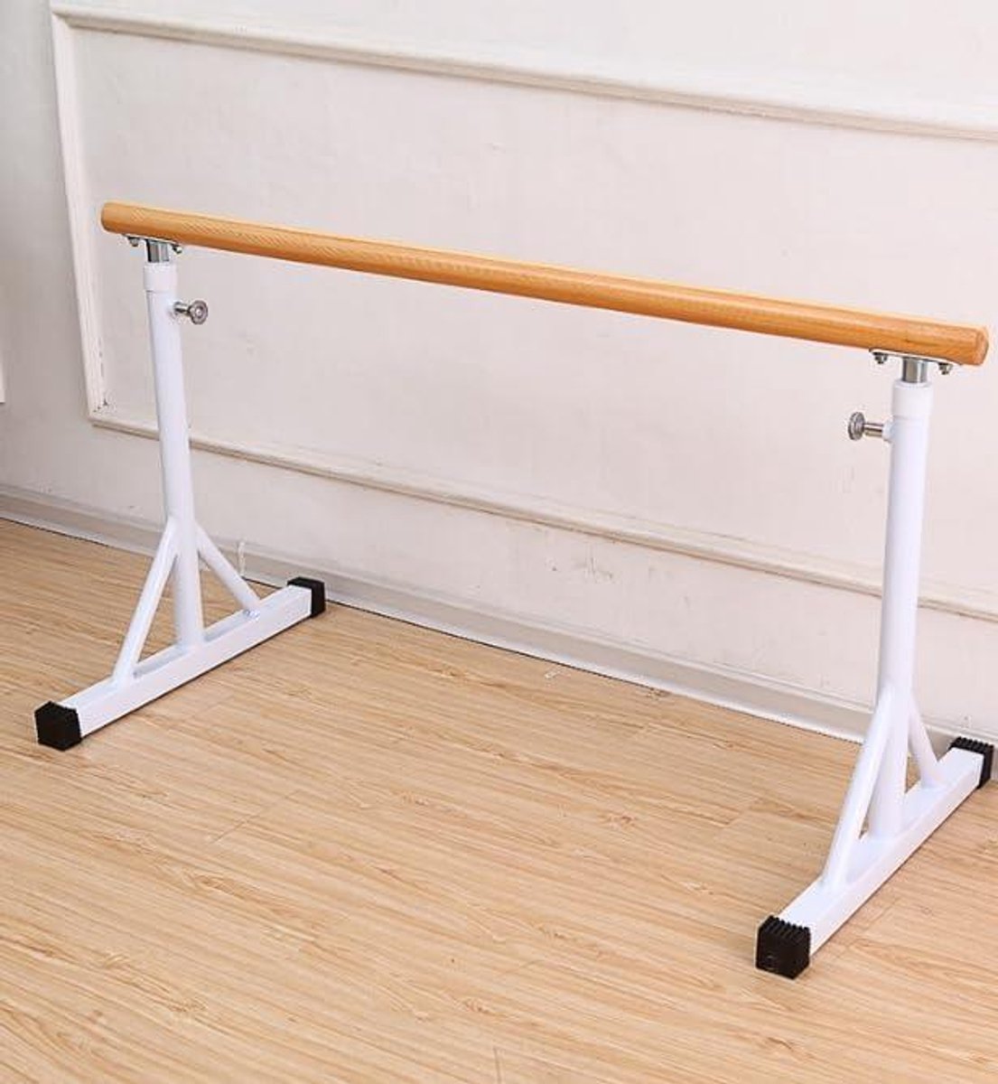 EGoods - Vrijstaande ballet barre voor volwassenen, verstelbaar en draagbaar, geschikt voor woonkamer, slaapkamer en dansstudio, stretch staaf van 150 cm.