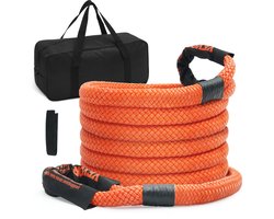 VEVOR 25 mm X 6 M Sleepkabel 17237 Kg Zware Off-Road Sleepband Extreem Zware Herstelband met 30% Elastische Energie Voor Jeep Auto Vrachtwagen Atv Utv Suv Tractor