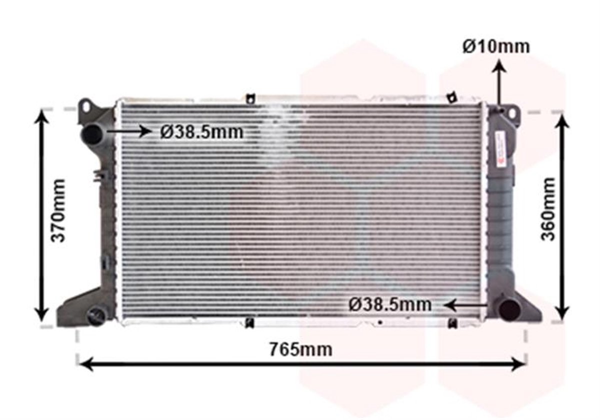 Van Wezel - RADIATOR VOOR FORD TRANSIT 1994-2000 1671826