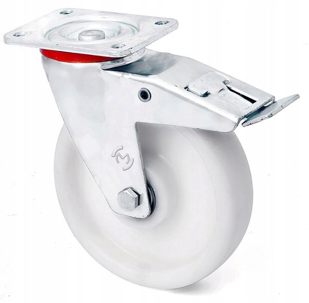 Wiko Zwenkwiel Polyamide met Rem - 160mm, 500kg Draagvermogen