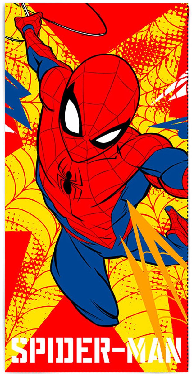 SpiderMan Strandlaken Fire - 70 x 140 cm - Katoen
