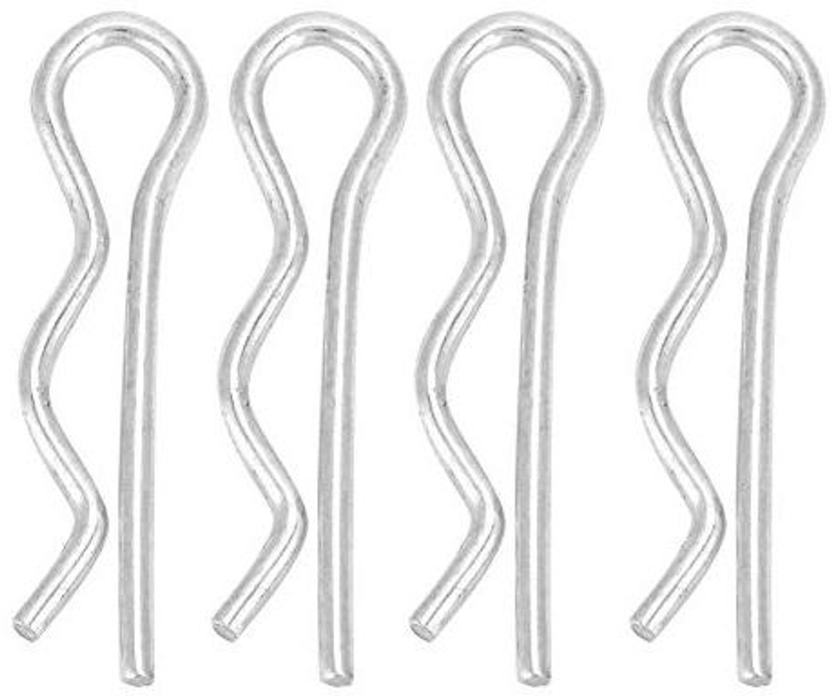 EGoods - R bevestigingsclips mechanische koppeling haarveer splitpennen - verzinkt bevestigingspen voor tractor en slot - 30 stuks