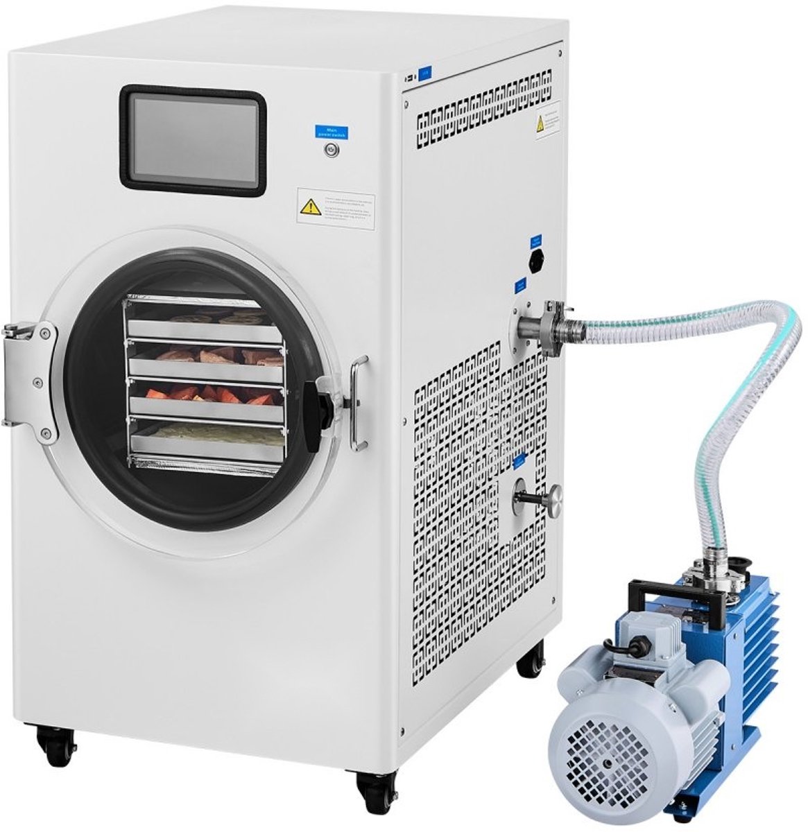 Vriesdroger voor voedsel - Vriesdroogmachine - Capaciteit 4-6 kg - 4 lagen - Instelbare temperatuur en tijd - Wit