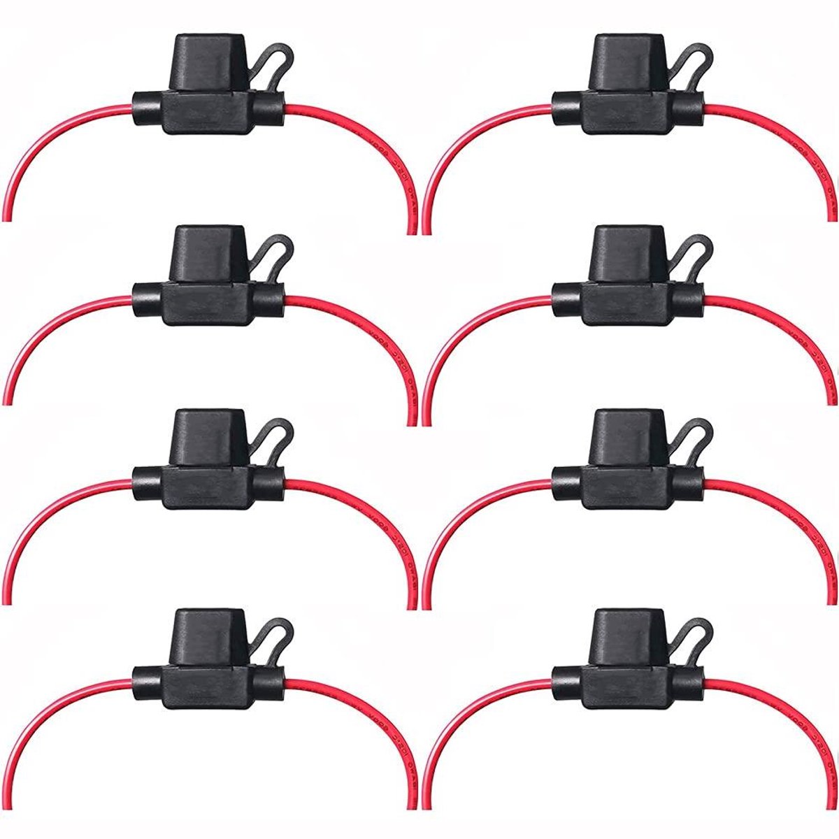 EGoods - 20 stuks Zekeringdoos voor Auto - Waterdichte Socket Seat - Verzekering Tabletten - Medium - 16AWG