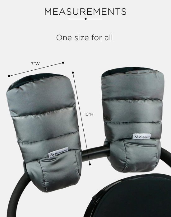 Handwarmers Kinderwagen - Waterdichte Mof voor Stang, Warme Schoephandschoenen voor Koud Weer — afbeelding 3