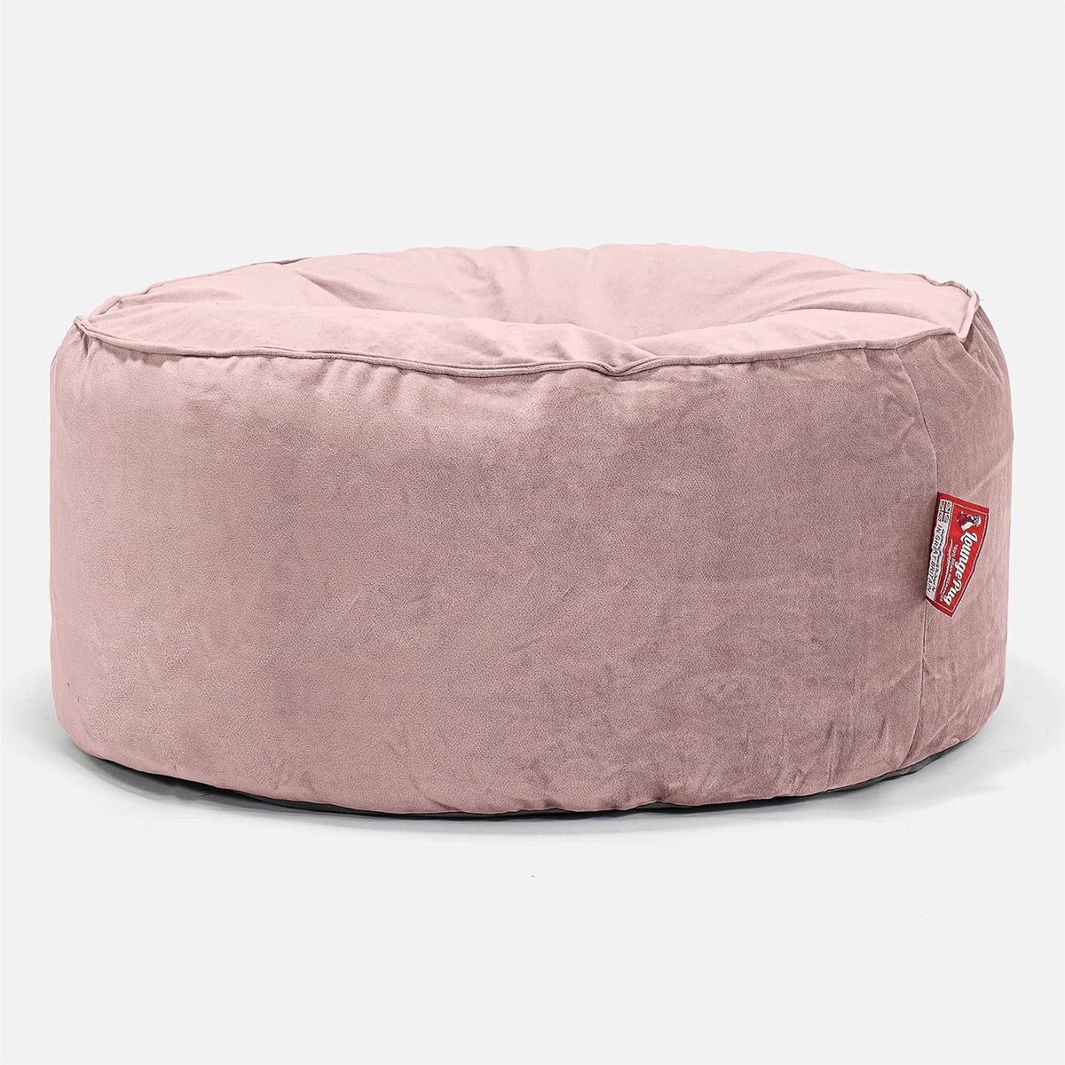 Ronde Fluweel Poef Zitzak 65cm - Voetenbank of Extra Zitplaats in Roze