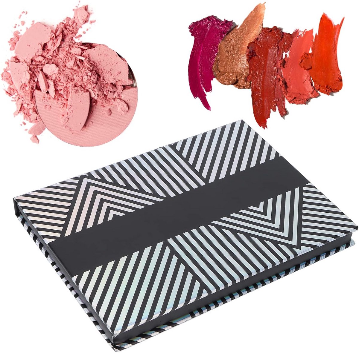 Grote Magnetische Make-up Palet met Spiegel voor Losse Poeders en Blushes