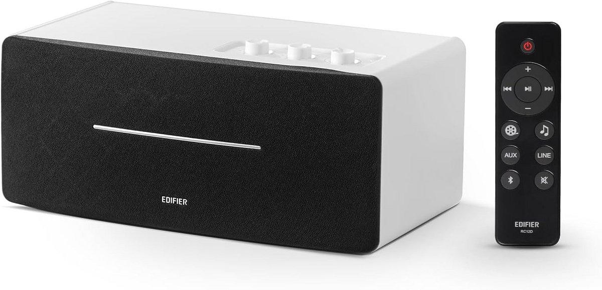 Compacte Stereoluidspreker met 70W Vermogen en Bluetooth voor Woon- en Werkruimte