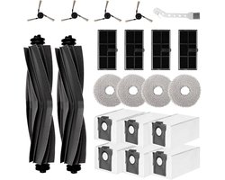 21 stuks accessoires Geschikt voor Dreame L40 Ultra/X40 Ultra Complete/X40 Master/MOVA P50 Pro Ultra robotstofzuiger reserveonderdelen accessoiresset hoofdborstel stofzakken zijborstels dweildoeken
