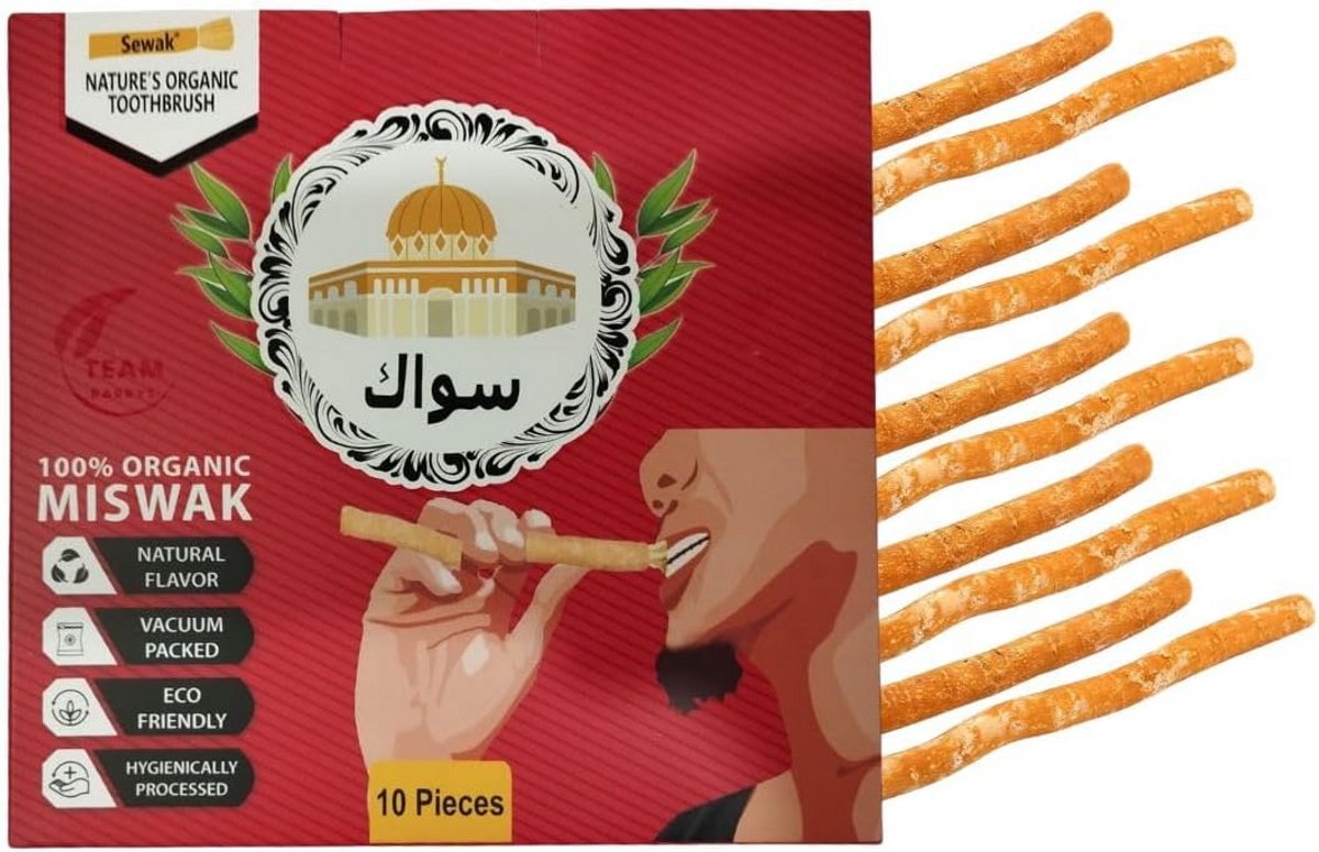 Natuurlijke Tandenborstel Sticks - Biologisch Houten Tanden Poetsen voor Frisse Adem