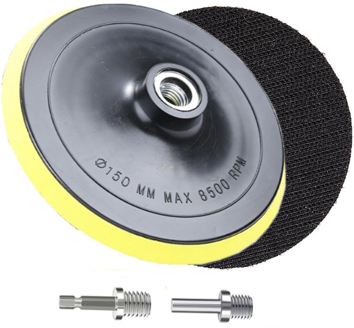150mm Polijstschijven Set met Klittenband Steunpads en M14 Adapter