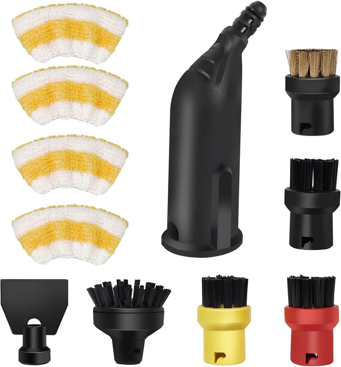 11-delige Set Borstelkoppen Accessoires voor Stoomreiniger - Universele Compatibiliteit