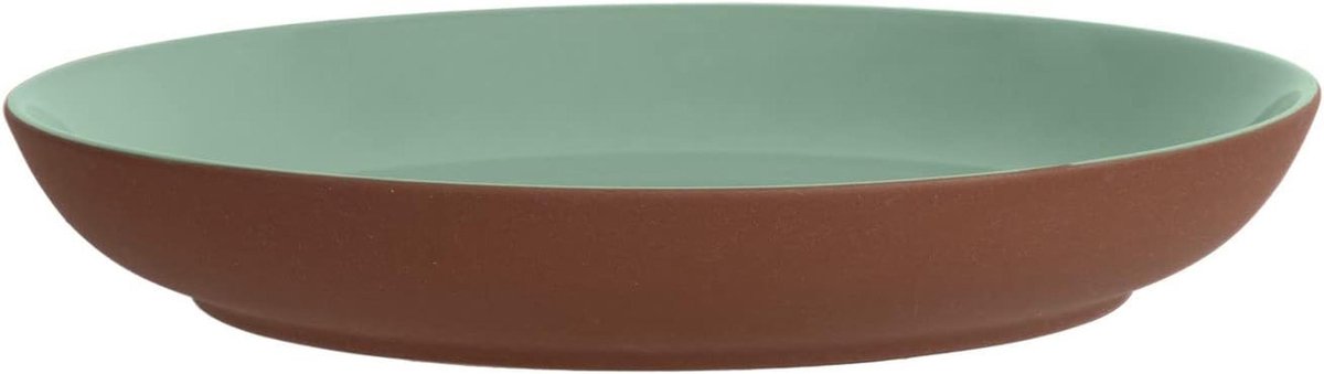 Sienna Diep Bord 26 cm – Groen Keramiek Tafel Servies