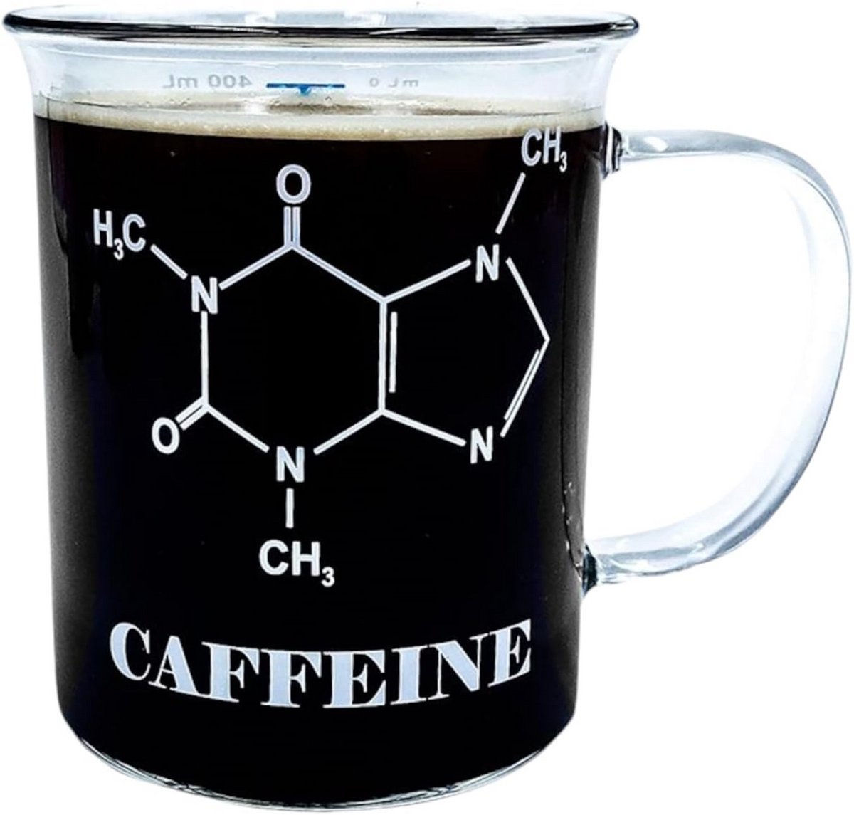 Koffiemok Laboratorium Beker met Formule - Unieke Geschenkmok met Handvat