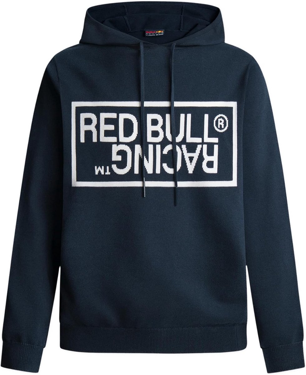 Heren Gebreide Hoodie met Grafisch Logo Sweater Katoen