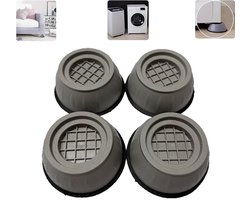 4 stuks - Trillingsdempers Wasmachine - Antislip- en schokabsorberende pads voor het verhogen van de wasmachinebasis - Wasmachine Dempers - Anti Slip Trilmats - Geschikt voor het optillen van meubels, antislip- en schokabsorberende toepassingen