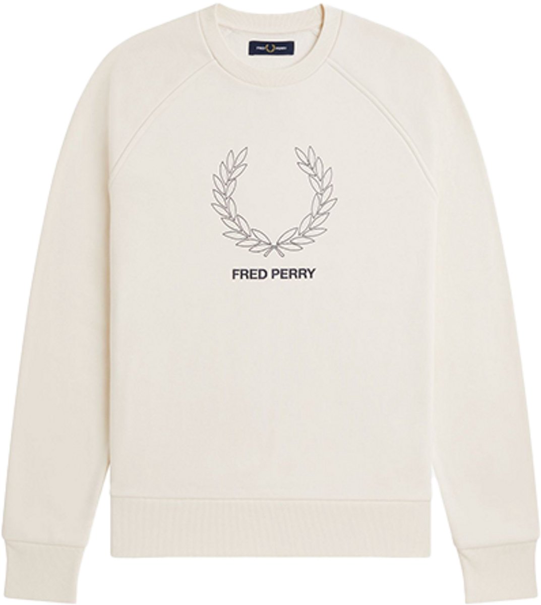 Fred Perry Outline LRL Wrth Sweatshirt Creme
