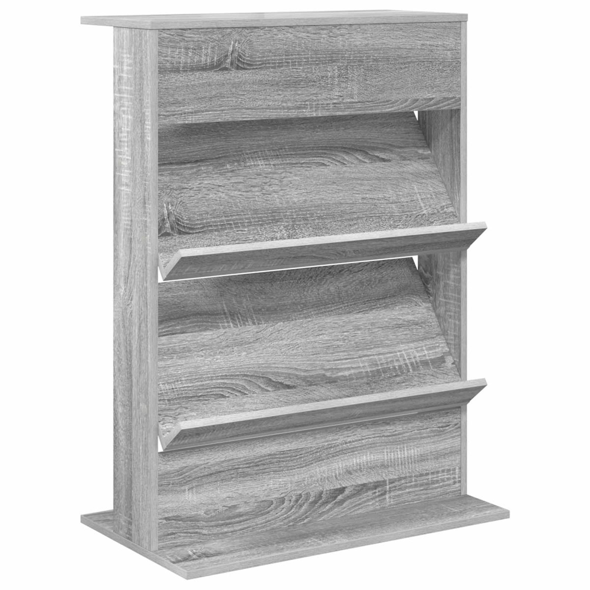 vidaXL - Tijdschriftenrek - Grijs - Sonoma - 70 - x - 41 - x - 96 - cm - Bewerkt - hout