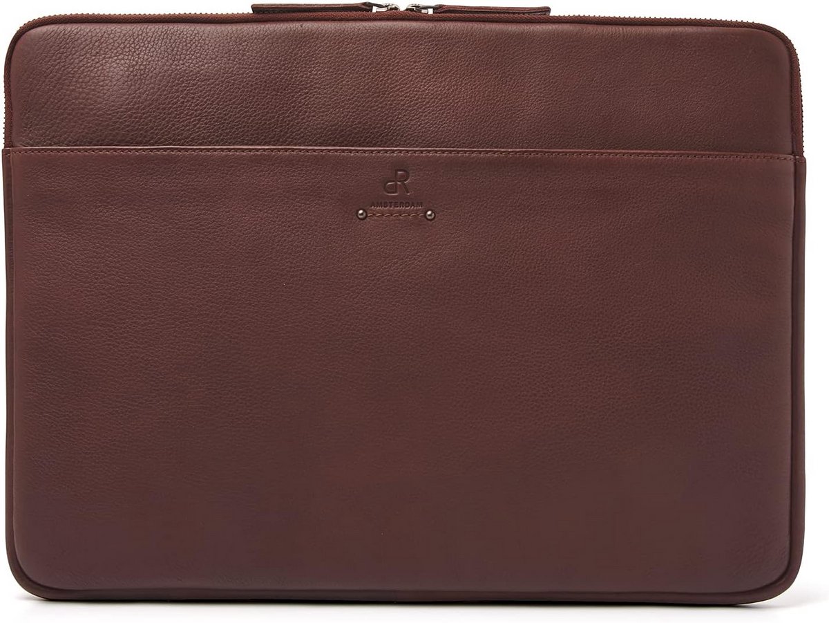 Laptopsleeve 15 inch van Leer - Zacht en Slank voor Transport