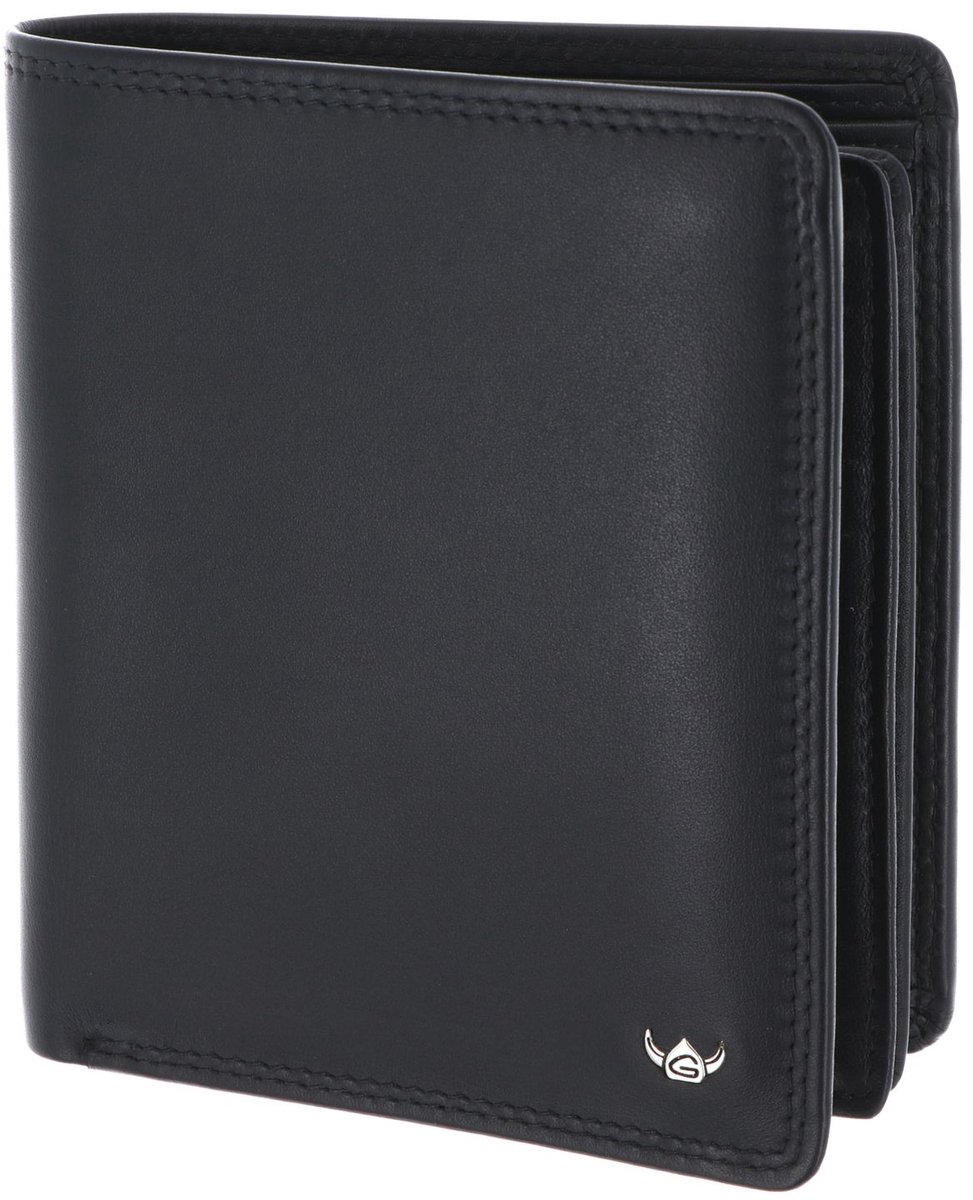 Golden Head Leren portemonnee Polo RFID Protect Kombischeintasche 1231 Schwarz zwart