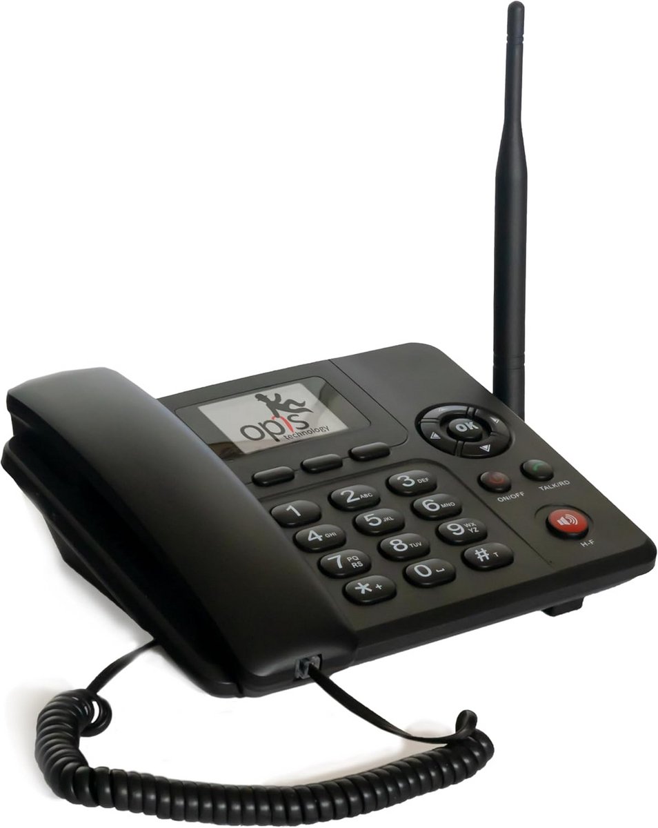 Tafeltelefoon 4G voor Senioren en Thuisgebruik - Werkt met SIM-kaart